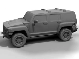 2006 hummer h3 3D Model