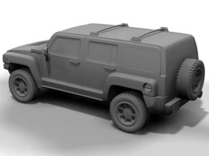 2006 hummer h3 3D Model