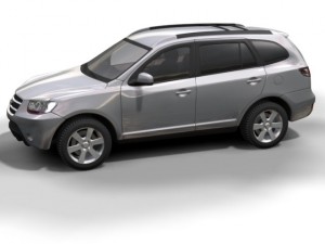 2007 hyundai santa fe 3D Model