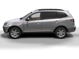 2007 hyundai santa fe 3D Model