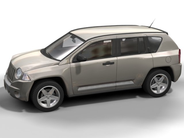 2007 jeep compass 3D Model .c4d .max .obj .3ds .fbx .stl .blend 