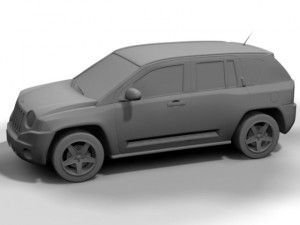 2007 jeep compass 3D Model