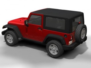 2007 jeep wrangler Modèle 3D