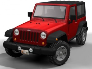 2007 jeep wrangler Modèle 3D