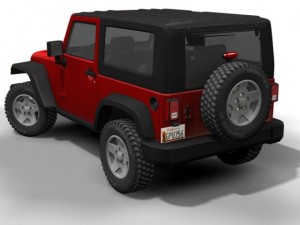 2007 jeep wrangler Modèle 3D
