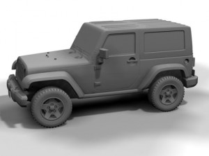2007 jeep wrangler Modèle 3D