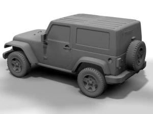 2007 jeep wrangler 3D Model