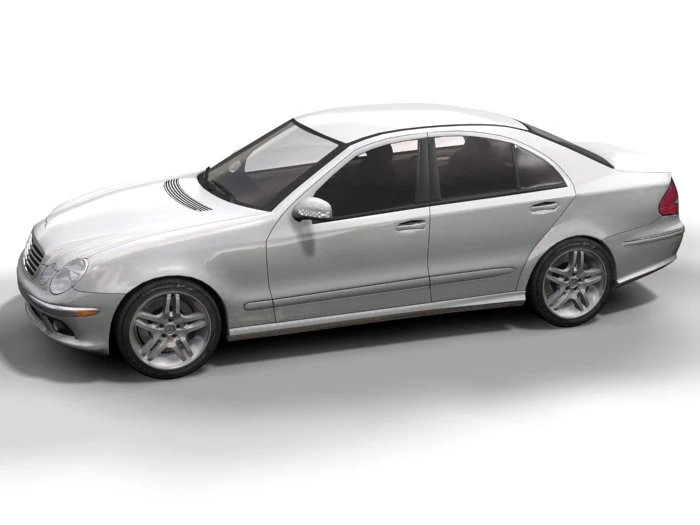 2003 mercedes e class 3D Model .c4d .max .obj .3ds .fbx .stl .blend