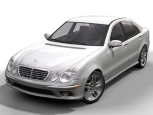 2003 mercedes e class 3D Модель