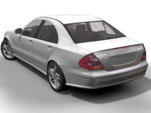 2003 mercedes e class 3D Модель