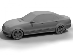2003 mercedes e class 3D Модель
