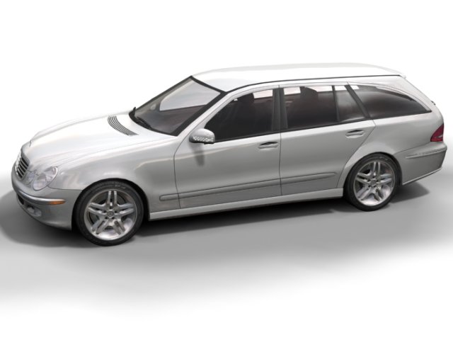 2003 mercedes e class wagon Modello 3D .c4d .max .obj .3ds .fbx .stl .blend 