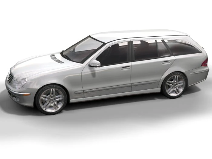 2003 mercedes e class wagon 3D Model .c4d .max .obj .3ds .fbx .stl .blend