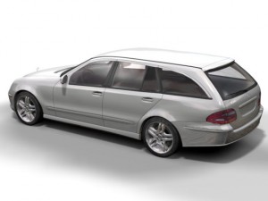 2003 mercedes e class wagon Modello 3D