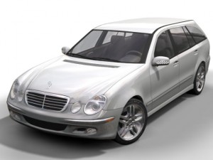 2003 mercedes e class wagon Modello 3D