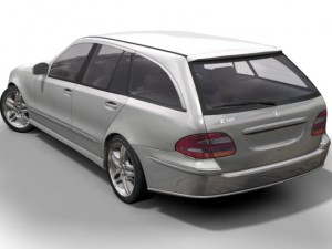 2003 mercedes e class wagon Modello 3D