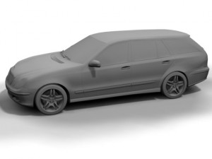 2003 mercedes e class wagon Modello 3D
