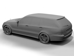 2003 mercedes e class wagon Modello 3D