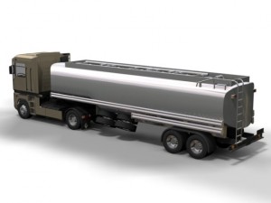 renault  magnum with trailer and tank trailer 3D Model