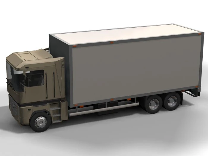 renault truck 3D Model .c4d .max .obj .3ds .fbx .stl .blend 