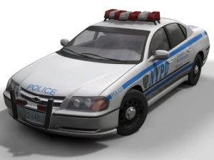 nypd chevrolet impala 3D Model