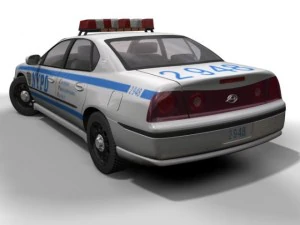 nypd chevrolet impala 3D Model