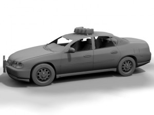 nypd chevrolet impala 3D Model