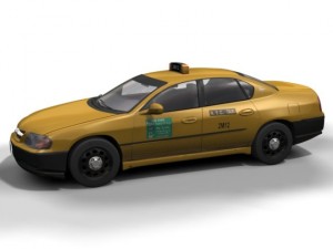 ny taxi chevrolet impala 3D 모델