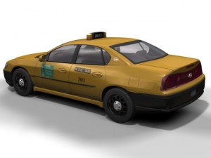 ny taxi chevrolet impala Modelo 3D