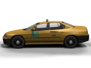 ny taxi chevrolet impala Modelo 3D