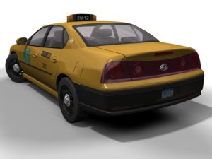 ny taxi chevrolet impala Modelo 3D