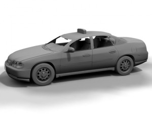 ny taxi chevrolet impala Modelo 3D