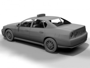 ny taxi chevrolet impala Modelo 3D