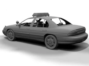 lapd chevrolet lumina 3D Model