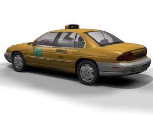 ny taxi chevrolet lumina 3Dモデル