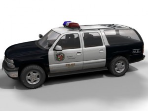 lapd chevrolet suburban 3D Model