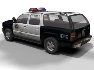 lapd chevrolet suburban 3D Model