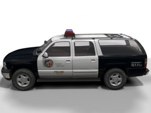 lapd chevrolet suburban Modelo 3D