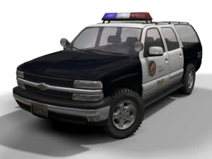 lapd chevrolet suburban 3D Model