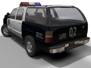 lapd chevrolet suburban 3D Model