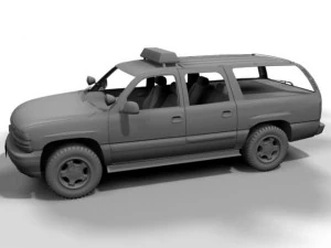 lapd chevrolet suburban 3D Model