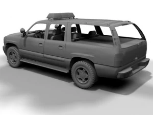 lapd chevrolet suburban 3D Model