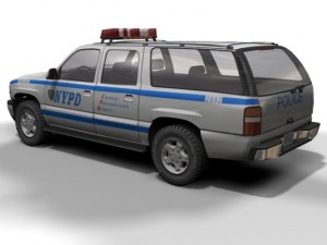 nypd chevrolet suburban 3D Модель