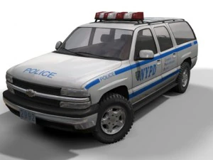 nypd chevrolet suburban 3D Model