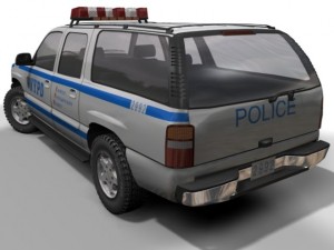 nypd chevrolet suburban 3D Модель