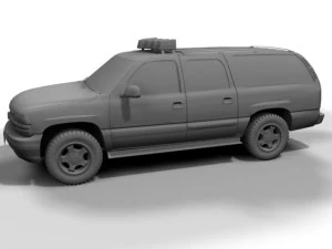 nypd chevrolet suburban 3D Model