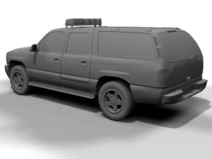 nypd chevrolet suburban 3D Model