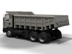 daf dump truck 3D 模型