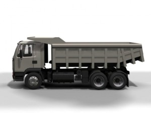 daf dump truck 3D 模型