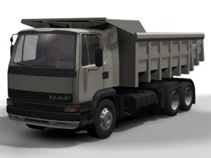 daf dump truck 3D Model
